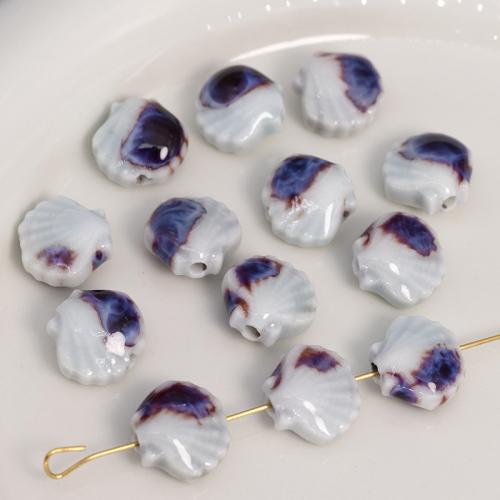 Tierische Porzellan Perlen, Schale, DIY, keine, 11x12mm, ca. 100PCs/Tasche, verkauft von Tasche