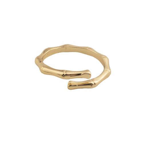 Brass Finger Ring, 14K gold plated, fashion jewelry & for woman Inner Approx 18mm 