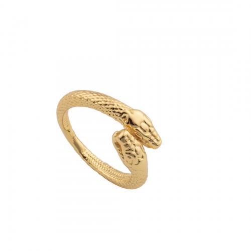 Brass Finger Ring, 14K gold plated, fashion jewelry & for woman Inner Approx 17mm 
