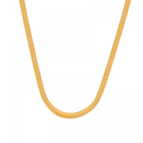Collar de la joyería de titanio, Partículas de acero, con 1.97inch extender cadena, chapado en oro de 18 K, para mujer, dorado, longitud:aproximado 14.96 Inch, Vendido por UD