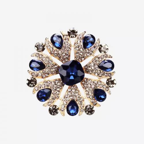 Crystal Brooch, Zinc Alloy, with Crystal, fashion jewelry & for woman & with rhinestone 