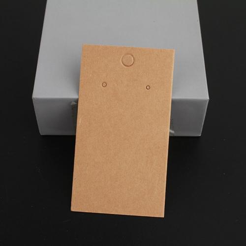 Tarjeta de la exhibición de la joya moderna, Papel, Sostenible, 89.7x50x0.14mm, agujero:aproximado 50x90x0.2mm, aproximado 200PCs/Bolsa, Vendido por Bolsa