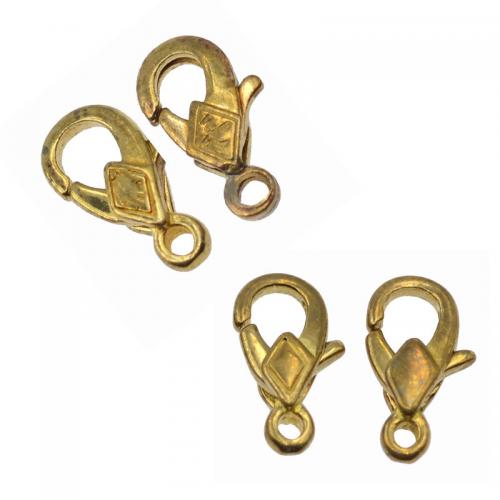 Brass Lobster Claw Clasp, plated, DIY original color [