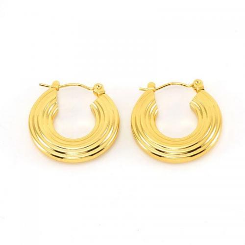 Stainless Steel Leverback Earring, 304 Stainless Steel, Vacuum Ion Plating, fashion jewelry & for woman, golden 