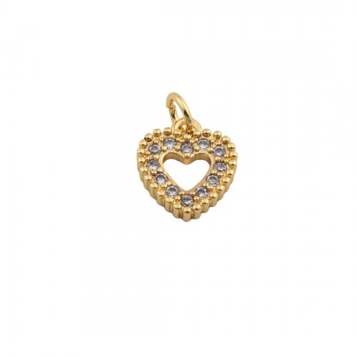 Cubic Zirconia Micro Pave Brass Pendant, high quality plated, DIY & micro pave cubic zirconia Approx 3mm [