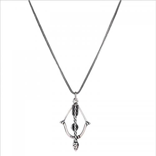 Titanium Steel Jewelry Necklace, stannum, with Titanium Steel, with 5cm extender chain, fashion jewelry & Unisex Approx 60 cm 
