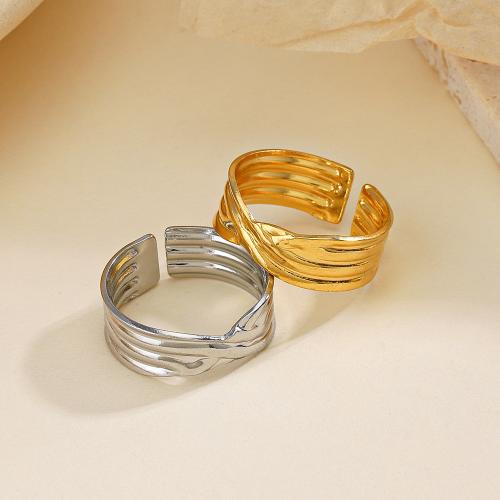 Stainless Steel Finger Ring, 304 Stainless Steel, Vacuum Ion Plating, fashion jewelry & for woman inner diameter 17mm 