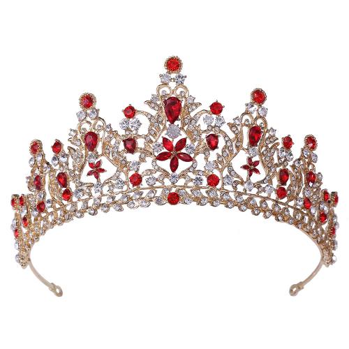 Bridal Tiaras, Zinc Alloy, fashion jewelry & for woman & with rhinestone Inner Approx 160mm 