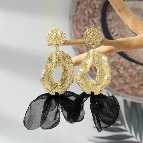 Fashion Create Jewelry Earring, Polyester, with Zinc Alloy, fashion jewelry 