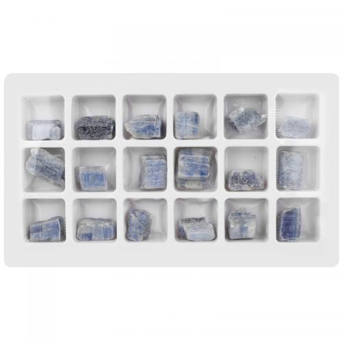 cianita Espécimen de Minerales, con plástico PVC, Irregular, azul, Length about 20-30mm, 18PCs/Caja, Vendido por Caja