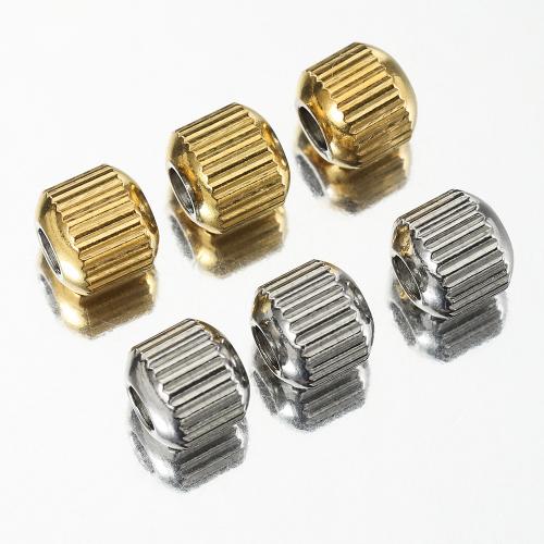 Edelstahl Perlen, 304 Edelstahl, Vakuum-Ionen-Beschichtung, DIY & verschiedene Größen vorhanden, keine, ca. 50PCs/Tasche, verkauft von Tasche