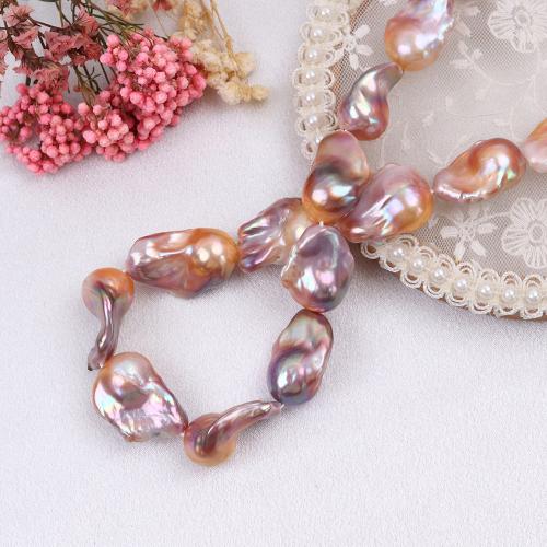 Biwa Cultured Freshwater Pearl Beads, Baroque, DIY aboutuff1a15-30mm Approx 37 cm [