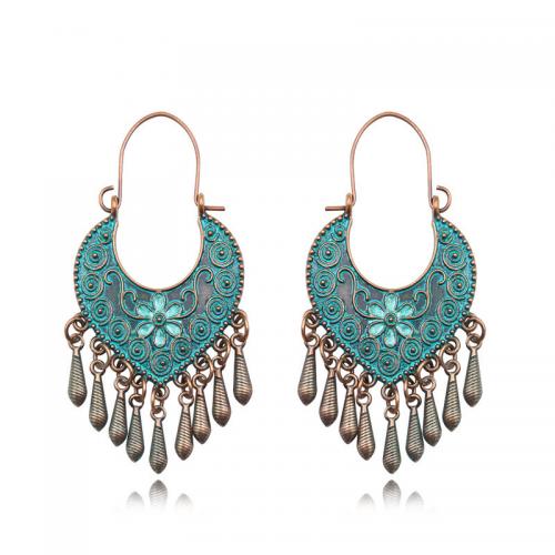 Fashion Fringe Earrings, Zinc Alloy, fashion jewelry & for woman 