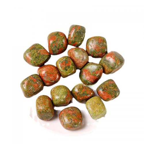 Decoración de semi piedras preciosas, unaquita, diverso tamaño para la opción, 100T/Grupo, Vendido por Grupo