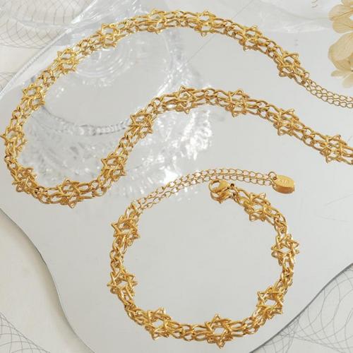 Brass Jewelry Set, gold color plated, fashion jewelry & for woman, golden 