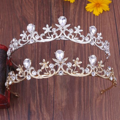 Bridal Tiaras, Zinc Alloy, fashion jewelry & for woman & with rhinestone Inner Approx 145mm 
