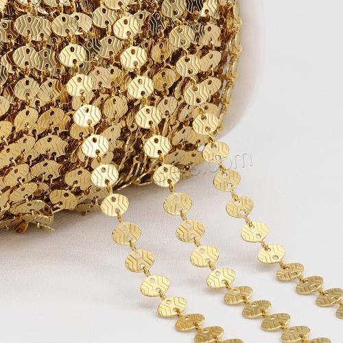 Stainless Steel Chain Jewelry, 304 Stainless Steel, Vacuum Ion Plating & DIY, golden, Approx 