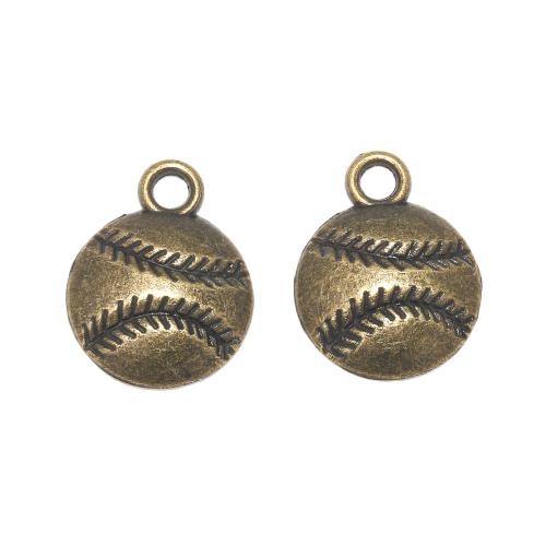 Zinc Alloy Jewelry Pendants, Baseball, plated, DIY Approx 