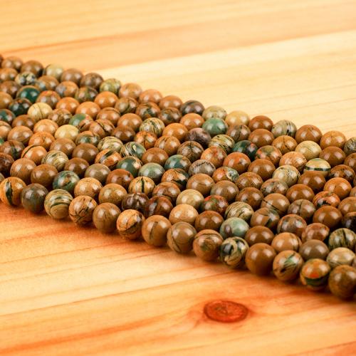 Natural Dragon Veins Agate Beads, Round, DIY 