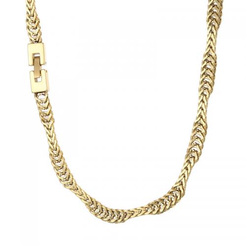 Halskette, 304 Edelstahl, plattiert, Modeschmuck & für den Menschen, keine, Wide:6.5mm, Länge:ca. 600 Millimeter, verkauft von PC
