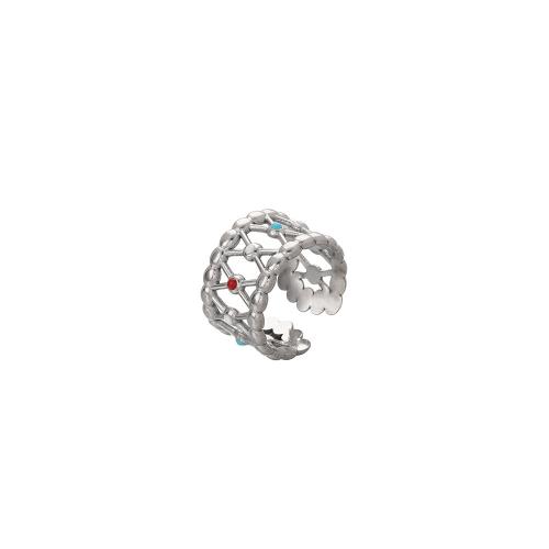 кольцо эмали из нержавеющей стали, Нержавеющая сталь 304, ювелирные изделия моды & Женский & эмаль, оригинальный цвет, продается PC