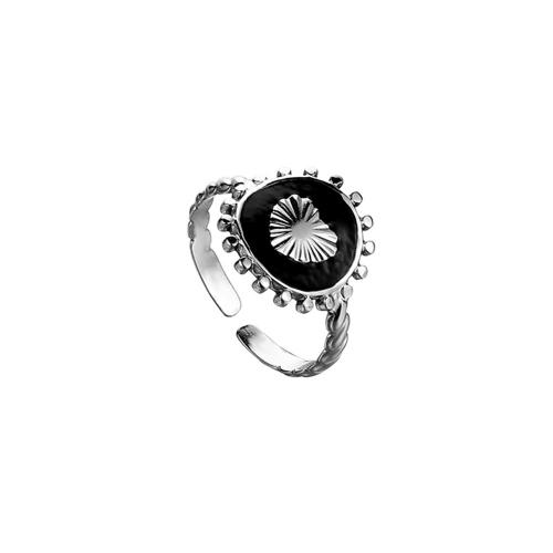 Emaille Edelstahl Ringe, 304 Edelstahl, Modeschmuck & für den Menschen, originale Farbe, verkauft von PC