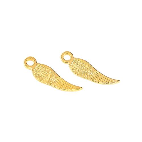 Wing Shaped Zinc Alloy Pendants, plated, DIY Approx 
