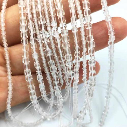 Natürliche klare Quarz Perlen, Klarer Quarz, DIY & verschiedene Größen vorhanden, weiß, Länge:ca. 38 cm, verkauft von Strang