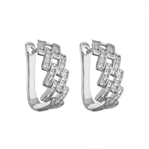 Cubic Zirconia Micro Pave Brass Jewelry Sets, plated & micro pave cubic zirconia & for woman [