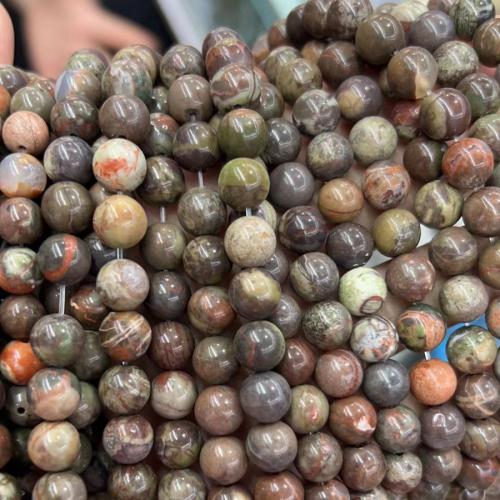 Achat Perlen, rund, poliert, DIY & verschiedene Größen vorhanden, gemischte Farben, Länge:ca. 38 cm, verkauft von Strang
