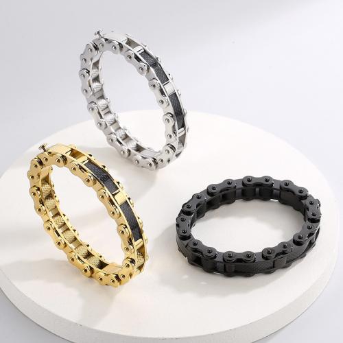 Bracelets en acier inoxydable, acier inoxydable 316L, bijoux de mode & pour homme, plus de couleurs à choisir, Vendu par PC