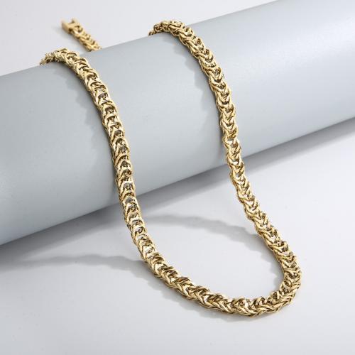 Halskette, 304 Edelstahl, Vakuum-Ionen-Beschichtung, Modeschmuck & für den Menschen, keine, 7mm, Länge:ca. 65 cm, verkauft von PC