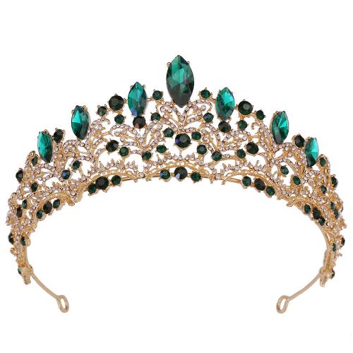 Bridal Tiaras, Zinc Alloy, fashion jewelry & for woman & with rhinestone Inner Approx 160mm 