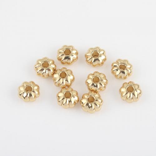 perla de cobre, metal, Flor, chapado en color dorado, Bricolaje & diverso tamaño para la opción, más colores para la opción, Vendido por UD