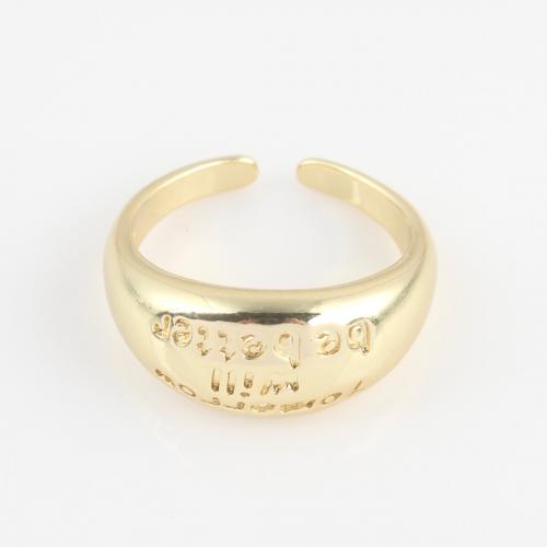 Brass Finger Ring, gold color plated, for woman 
