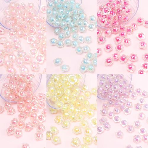 Perlen in Perlen Acrylperlen, Acryl, AB Farben plattiert, DIY, keine, 17x18x12mm, Bohrung:ca. 3mm, ca. 30PCs/Tasche, verkauft von Tasche