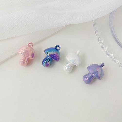 Perles acryliques plaquée, Acrylique, champignon, DIY, plus de couleurs à choisir, 40mm, Environ Vendu par sac