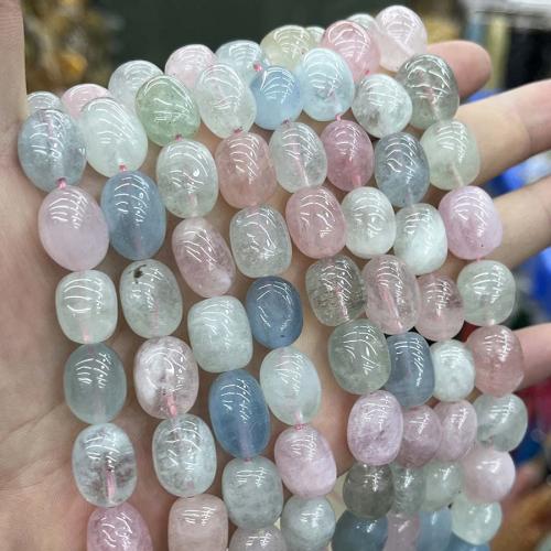 Perles de morganite, pepite, DIY, couleurs mélangées, Length about 10-15mm Environ 38 cm, Vendu par brin[