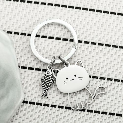 Stainless Steel Key Chain, 304 Stainless Steel, multifunctional & Unisex 