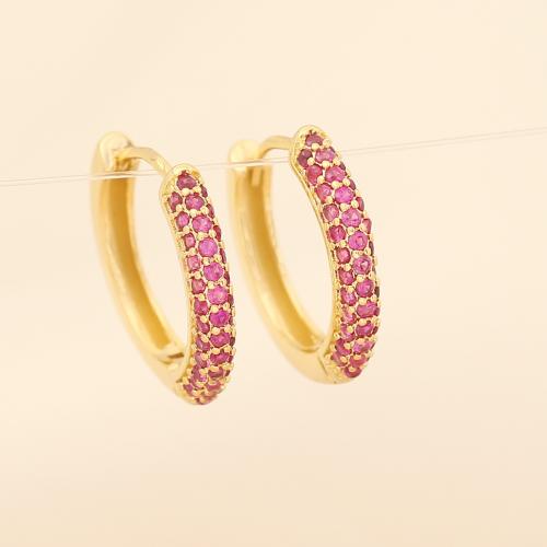 Stainless Steel Leverback Earring, Brass, fashion jewelry & micro pave cubic zirconia & for woman 20mm 