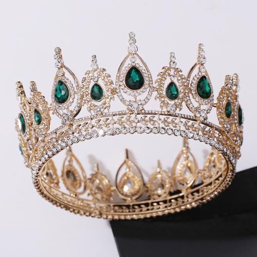 Bridal Tiaras, Zinc Alloy, fashion jewelry & for woman & with rhinestone Inner Approx 125mm 
