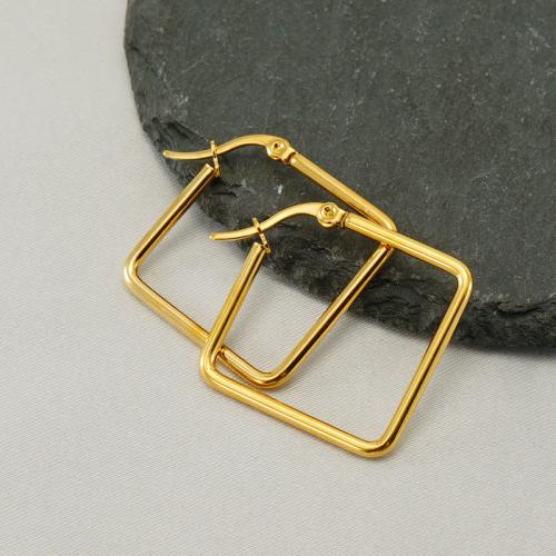 Stainless Steel Leverback Earring, 304 Stainless Steel, plated, fashion jewelry & for woman, golden 