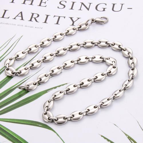 Stainless Steel Chain Necklace, 304 Stainless Steel, Vacuum Ion Plating & Unisex 