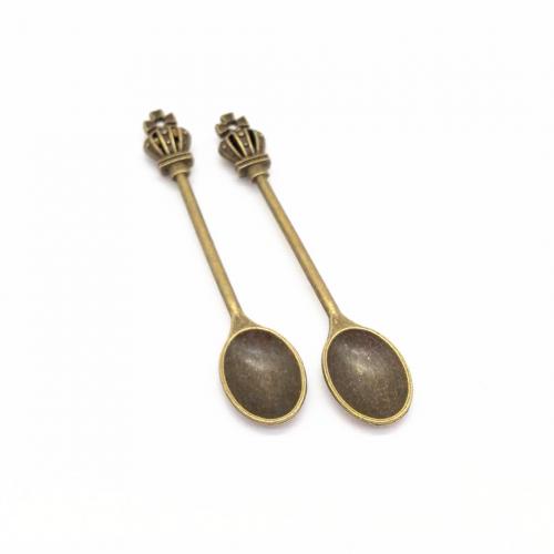 Zinc Alloy Jewelry Pendants, Spoon, plated, DIY Approx 