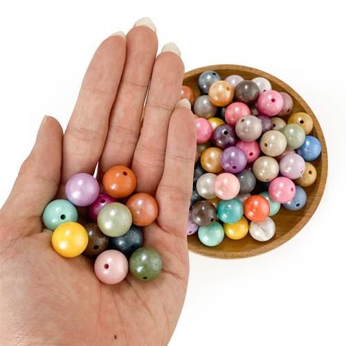 Silikon Perlen Schmuck, rund, DIY, keine, 15x15mm, 50PCs/Tasche, verkauft von Tasche