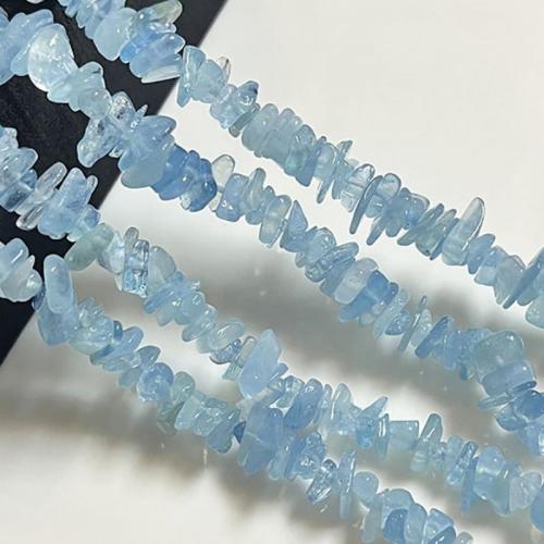 Aquamarin Perlen, Unregelmäßige, DIY, blau, aboutuff1a5-9mm, Länge:ca. 39 cm, verkauft von Strang