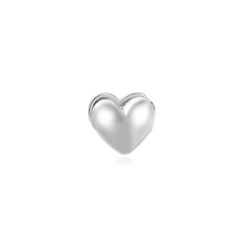 Boucle d'oreille de Clip en alliage de zinc, coeur, Placage, bijoux de mode & pour femme, plus de couleurs à choisir, 10mm, Vendu par PC