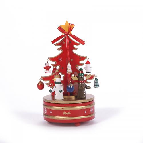 Fuentes de Navidad, madera, Árbol de Navidad, Diseño de Navidad, más colores para la opción, 100x100x200mm, Vendido por UD