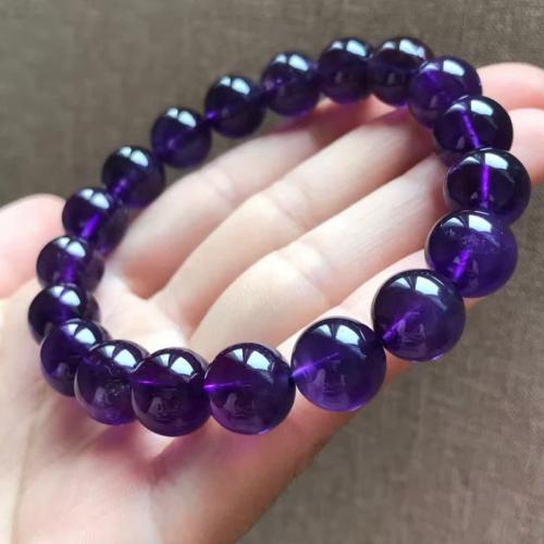 Quartz Bracelets, Amethyst, fashion jewelry  & for woman, purple 