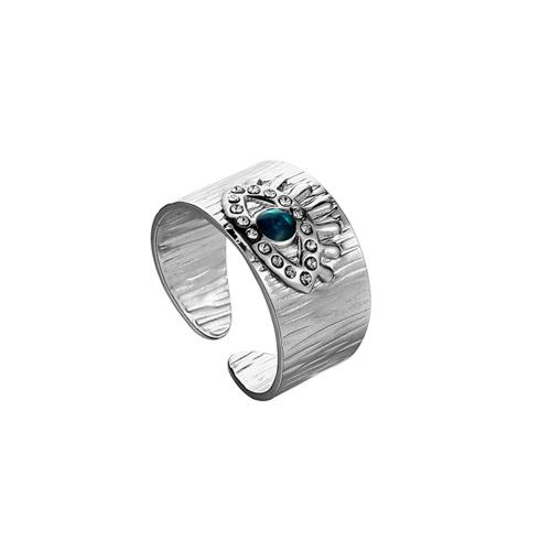 Cubic Zirconia Stainless Steel Finger Ring, 304 Stainless Steel, Vacuum Ion Plating, fashion jewelry & micro pave cubic zirconia & for man, Inner Approx 19mm 
